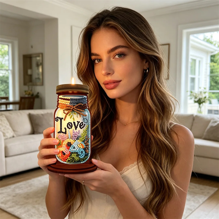 Candle For Supplies - Portavelas con motivos de amor, regalo