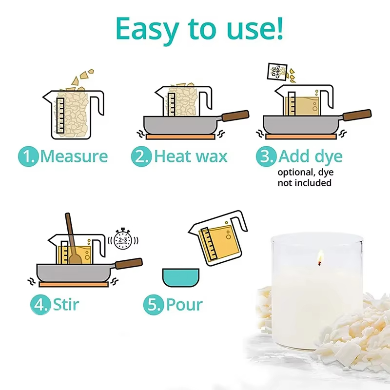 Cera de Soja Pura de 1 kg/500/ - Candle Supplies Bulk reseña y precio
