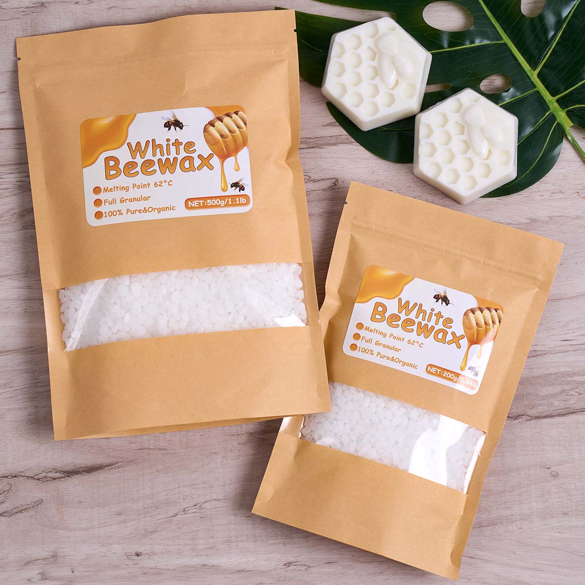 Cera de abejas blanca de 1000g - Candle Supplies Bulk reseña y precio