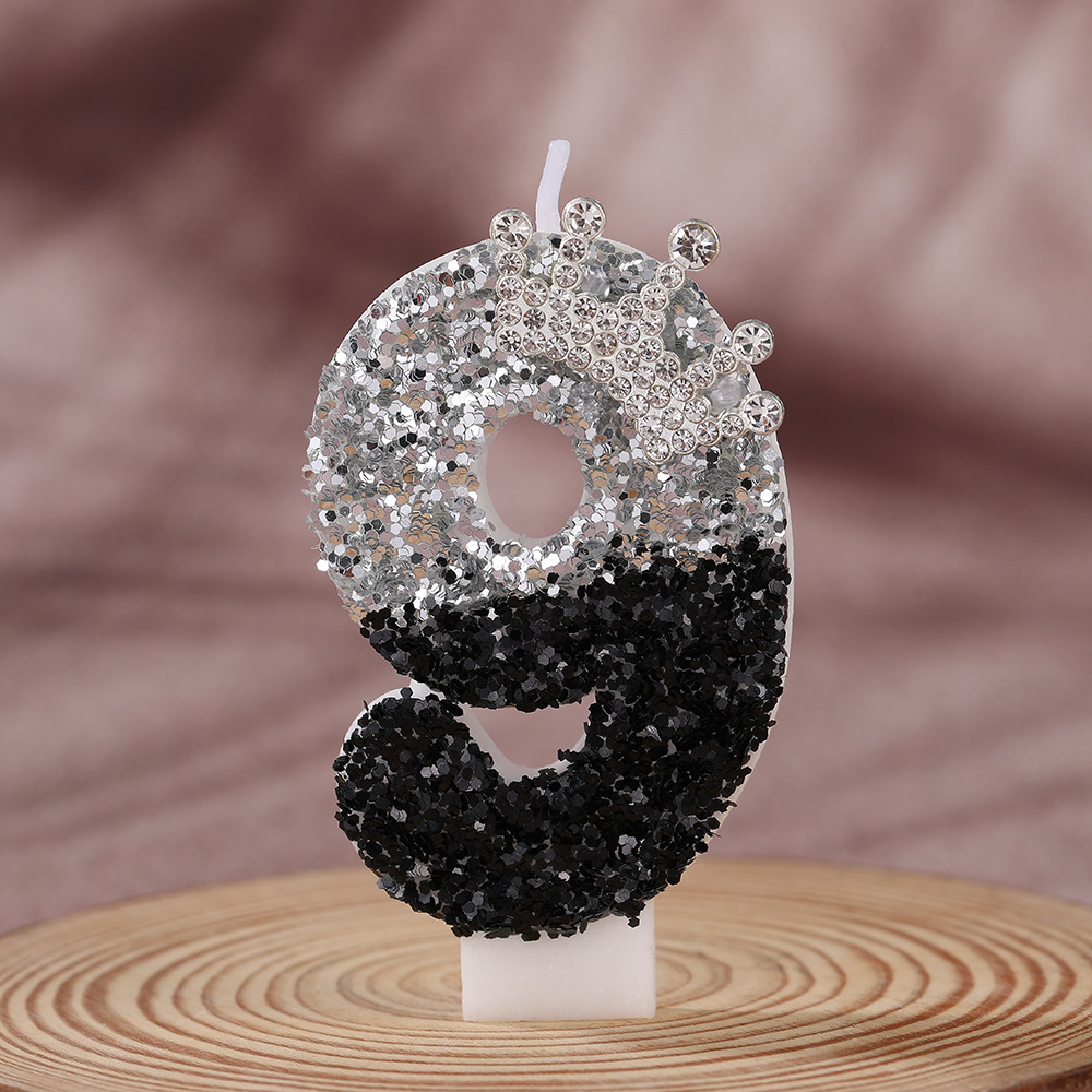 Corona Negra Plateada Degradad - Candle For Supplies reseña y precio